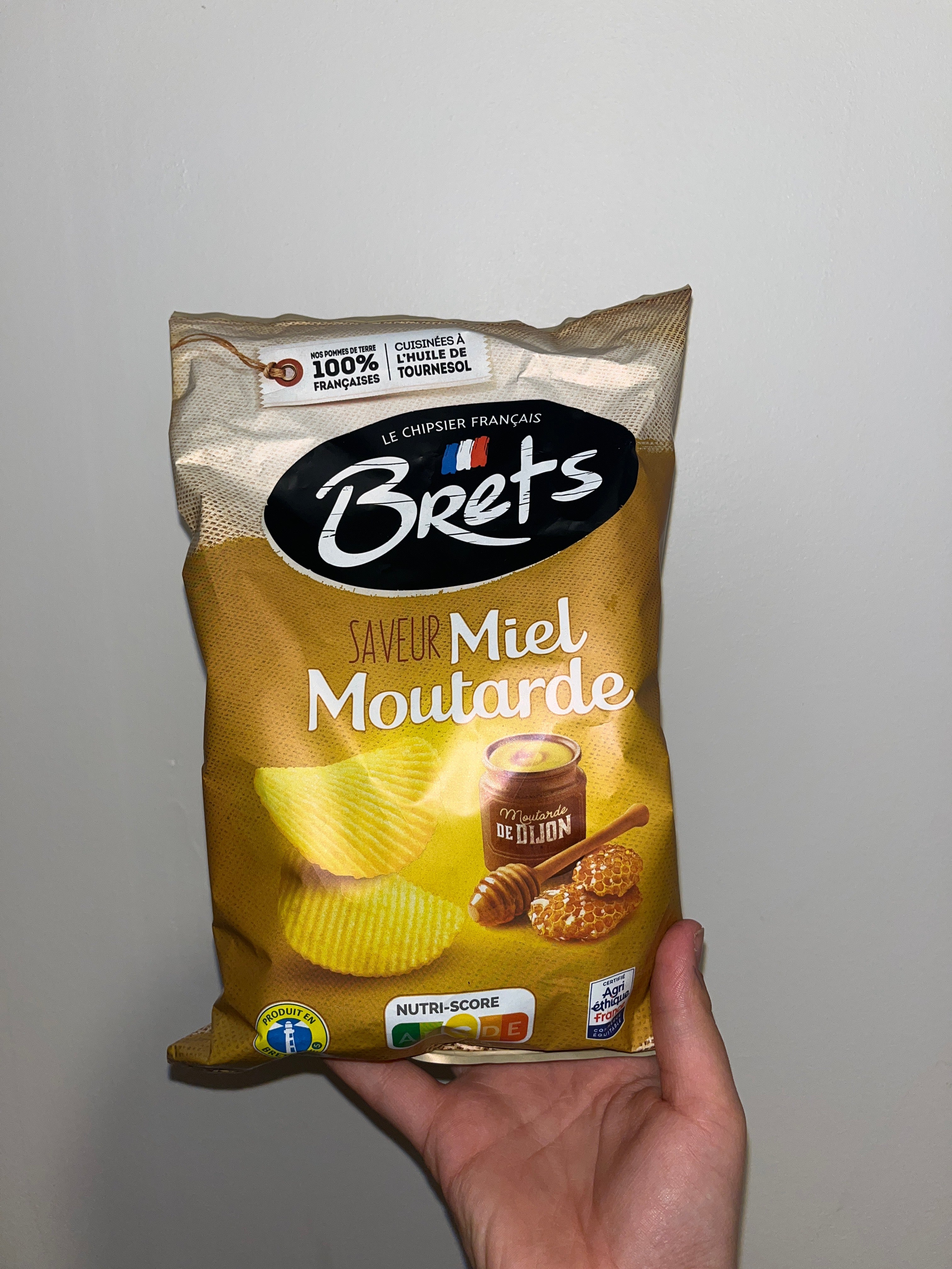 Chips saveur miel et moutarde